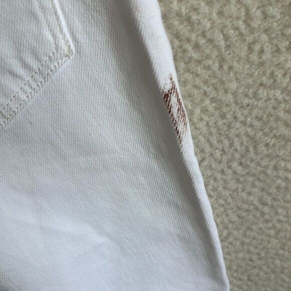 J Crew‎ Curvy Essential Straight Leg Jeans Womens Size 27 White - Picture 12 of 13